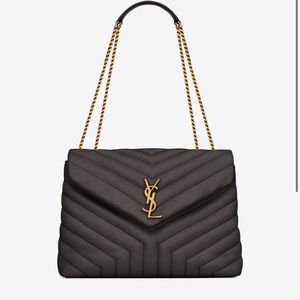 YSL LOULOU MEDIUM BAG IN MATELASSÉ "Y" LEATHER